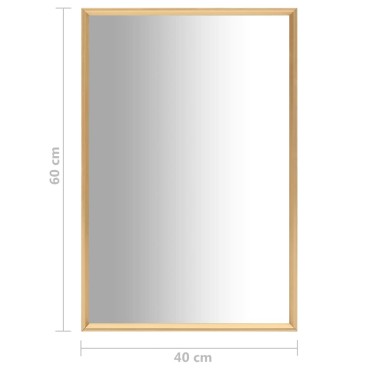 vidaXL Καθρέφτης Χρυσός 60 x 40 εκ.