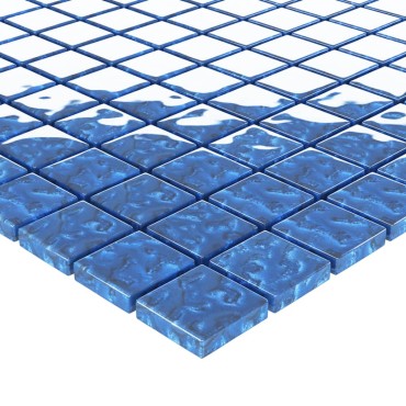 vidaXL Μωσαϊκά Πλακάκια 11 τεμ. Μπλε 30 x 30 εκ. Γυάλινα