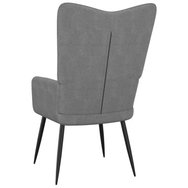 vidaXL Πολυθρόνα Relax Σκούρο Γκρι Υφασμάτινη 61x70x96,5cm 1 τεμ.