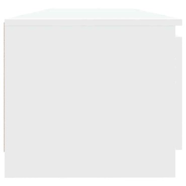 vidaXL Έπιπλο Τηλεόρασης με LED Λευκό 140x40x36cm