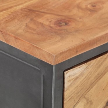 vidaXL Τραπέζι Κονσόλα 110x35x75cm από Μασίφ Ξύλο Ακακίας 1 τεμ.