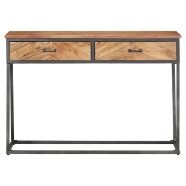 vidaXL Τραπέζι Κονσόλα 110x35x75cm από Μασίφ Ξύλο Ακακίας 1 τεμ.