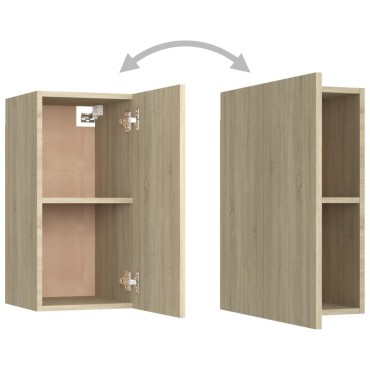 vidaXL Έπιπλα Τηλεόρασης 7 τεμ. Sonoma Δρυς 30,5x30x60cm Επεξ. Ξύλο
