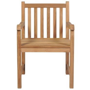 vidaXL Καρέκλες Κήπου 2 τεμ. από Μασίφ Ξύλο Teak με Taupe Μαξιλάρια 58x60x90cm