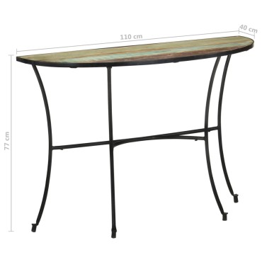 vidaXL Τραπεζάκι Βοηθητικό 110x40x77cm Μασίφ Ανακυκλωμένο Ξύλο 1 τεμ.