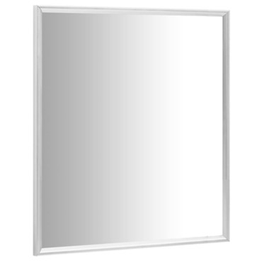 vidaXL Καθρέφτης Ασημένιος 60 x 60 εκ.