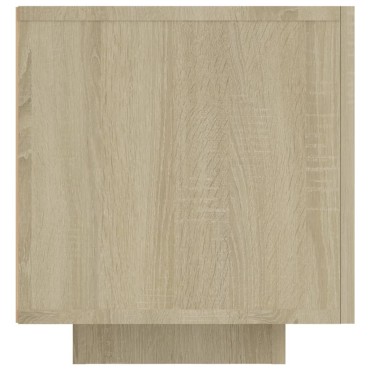 vidaXL Έπιπλο Τηλεόρασης με LED Sonoma Δρυς 160 x 35 x 40 εκ.