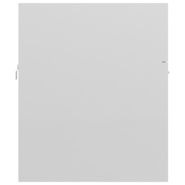 vidaXL Ντουλάπι Νιπτήρα Γυαλιστερό Λευκό 80x38,5x46cm από Επεξ. Ξύλο 1 τεμ.