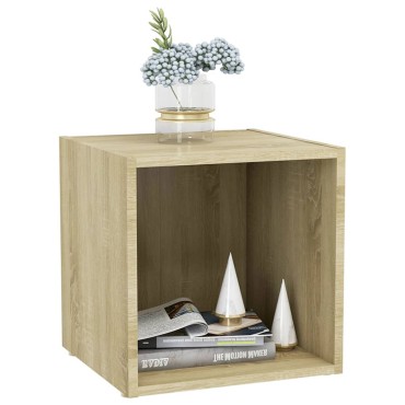 vidaXL Έπιπλα Τηλεόρασης 4 τεμ. Sonoma Δρυς 37x35x37cm Επεξ. Ξύλο