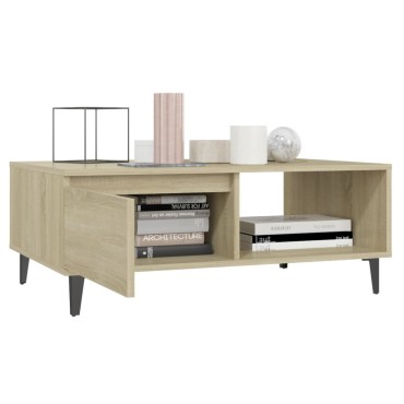 vidaXL Τραπεζάκι Σαλονιού Sonoma Δρυς 90x60x35cm Επεξεργασμένο Ξύλο 1 τεμ.