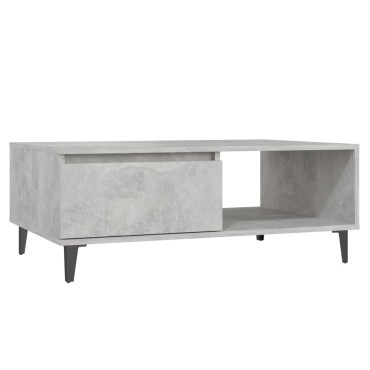 vidaXL Τραπεζάκι Σαλονιού Γκρι Σκυρ. 90x60x35cm Επεξεργασμένο Ξύλο 1 τεμ.