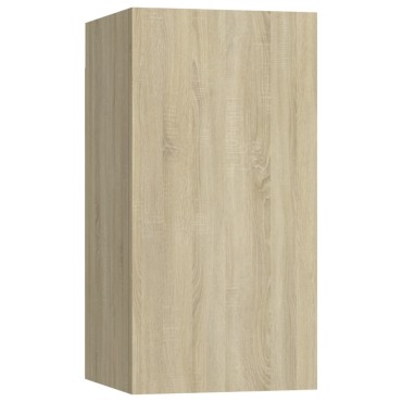 vidaXL Έπιπλα Τηλεόρασης 4 τεμ. Sonoma Δρυς 30,5x30x60cm Επεξ. Ξύλο