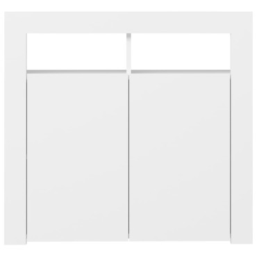 vidaXL Ντουλάπι με LED Λευκό 80x35x75cm 1 τεμ.