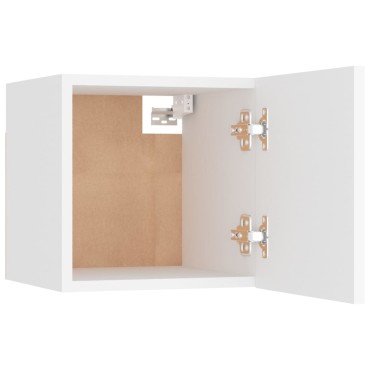 vidaXL Κομοδίνα 2 τεμ. Λευκά 30,5x30x30cm από Επεξ. Ξύλο