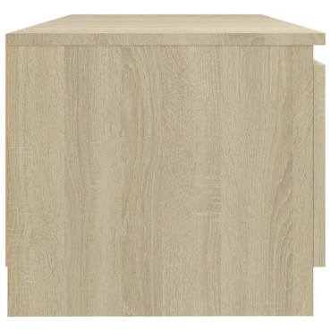 vidaXL Έπιπλο Τηλεόρασης με LED Sonoma Δρυς 140x40x36cm