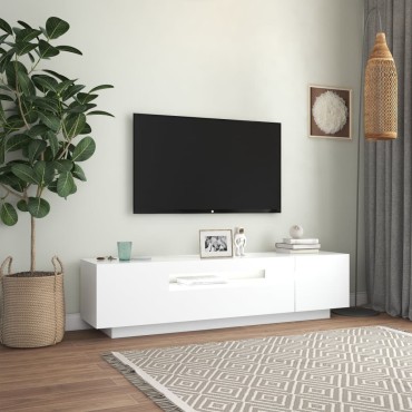 vidaXL Έπιπλο Τηλεόρασης με LED Γκρι 160x35x40cm