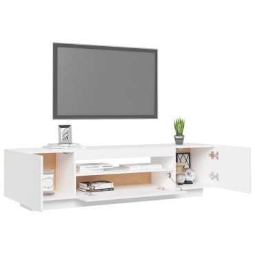 vidaXL Έπιπλο Τηλεόρασης με LED Γκρι 160x35x40cm