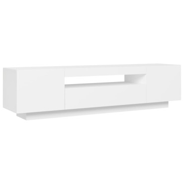 vidaXL Έπιπλο Τηλεόρασης με LED Γκρι 160x35x40cm