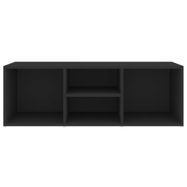 vidaXL Πάγκος Αποθήκευσης Παπουτσιών Μαύρος 105x35x35cm Επεξ. Ξύλο