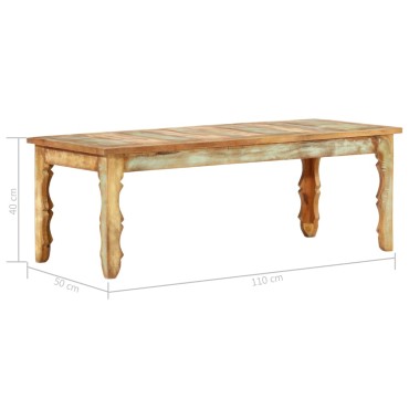 vidaXL Τραπεζάκι Σαλονιού 110x50x40cm από Μασίφ Ανακυκλωμένο Ξύλο 1 τεμ.
