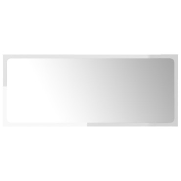 vidaXL Σετ Επίπλων Μπάνιου Γυαλιστερό Λευκό από Μοριοσανίδα 90x38,5x46cm