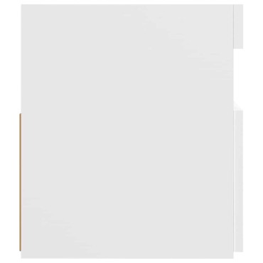 vidaXL Έπιπλο Τηλεόρασης με LED Λευκό 90x35x40cm