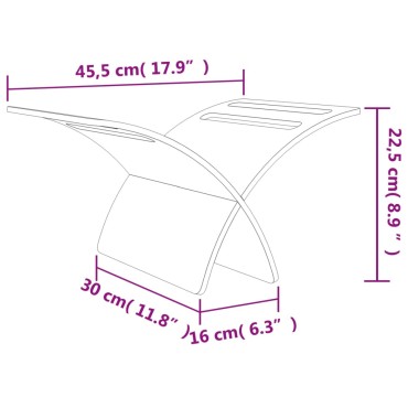 vidaXL Θήκη Περιοδικών Επιδαπέδια Καφέ Ξύλινη 29,5x29,5x26,5 cm 1 τεμ.
