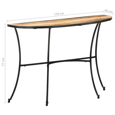 vidaXL Τραπεζάκι Βοηθητικό 110x40x77cm από Μασίφ Ξύλο Μάνγκο 1 τεμ.