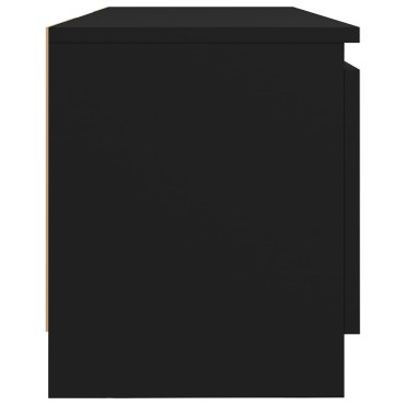 vidaXL Έπιπλο Τηλεόρασης με LED Μαύρο 120x30x35,5cm