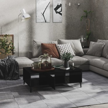 vidaXL Τραπεζάκι Σαλονιού Γυαλιστερό Λευκό 103,5x60x35cm Επεξ. Ξύλο 1 τεμ.