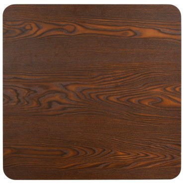 vidaXL Τραπέζι Bistro Σκούρο Καφέ 80x80cm από MDF 1 τεμ.