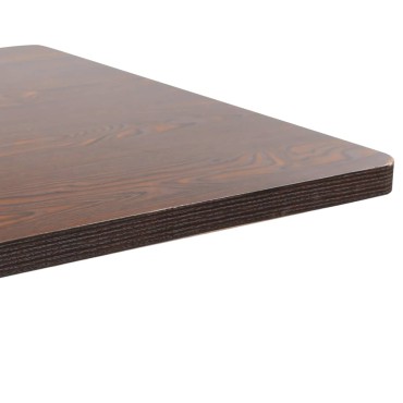 vidaXL Τραπέζι Bistro Σκούρο Καφέ 80x80cm από MDF 1 τεμ.