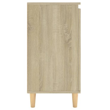 vidaXL Μπουφές Sonoma Δρυς 60x35x70cm από Επεξ. Ξύλο με Ξύλινα Πόδια 1 τεμ.