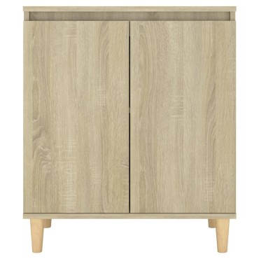 vidaXL Μπουφές Sonoma Δρυς 60x35x70cm από Επεξ. Ξύλο με Ξύλινα Πόδια 1 τεμ.