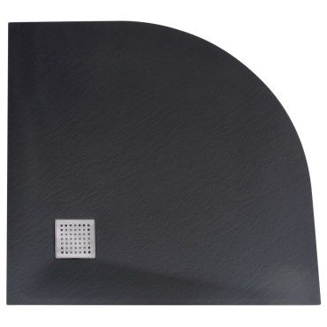 vidaXL Βάση Ντουζιέρας Μαύρη 90 x 90 εκ. από SMC