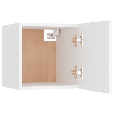 vidaXL Έπιπλο Τηλεόρασης Κρεμαστό Λευκό 30,5x30x30cm