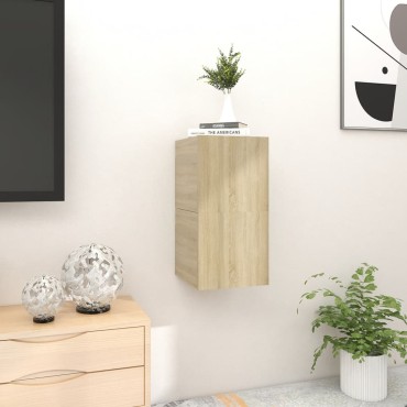 vidaXL Έπιπλα Τηλεόρασης Κρεμαστά 2 τεμ. Sonoma Δρυς 30,5x30x30εκ