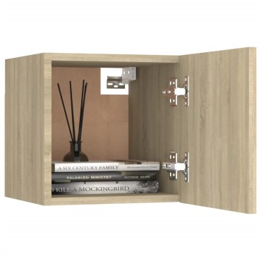 vidaXL Έπιπλα Τηλεόρασης Κρεμαστά 2 τεμ. Sonoma Δρυς 30,5x30x30εκ