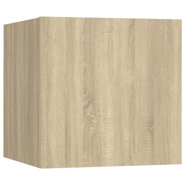 vidaXL Έπιπλα Τηλεόρασης Κρεμαστά 2 τεμ. Sonoma Δρυς 30,5x30x30εκ