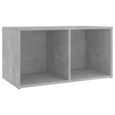 vidaXL Έπιπλο Τηλεόρασης Γκρι Σκυροδέματος 72x35x36,5cm Επεξ. Ξύλο