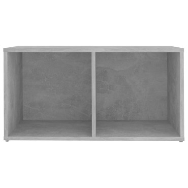 vidaXL Έπιπλο Τηλεόρασης Γκρι Σκυροδέματος 72x35x36,5cm Επεξ. Ξύλο