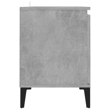 vidaXL Έπιπλο Τηλεόρασης Γκρι Σκυρ. 103,5x35x50cm Μεταλλικά Πόδια
