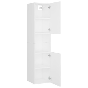 vidaXL Σετ Επίπλων Μπάνιου Λευκό από Επεξ. Ξύλο 60x38,5x46cm