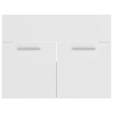 vidaXL Σετ Επίπλων Μπάνιου Λευκό από Επεξ. Ξύλο 60x38,5x46cm