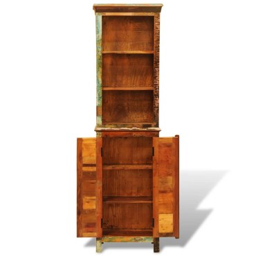 vidaXL Βιβλιοθήκη Vintage από Μασίφ Ανακυκλωμένο Ξύλο 50x30x180cm 1 τεμ.
