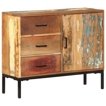 vidaXL Ντουλάπι με Συρτάρια 88x30x73cm από Μασίφ Ανακυλωμένο Ξύλο 1 τεμ.