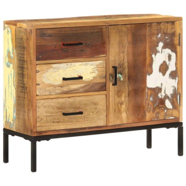 vidaXL Ντουλάπι με Συρτάρια 88x30x73cm από Μασίφ Ανακυλωμένο Ξύλο 1 τεμ.