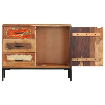 vidaXL Ντουλάπι με Συρτάρια 88x30x73cm από Μασίφ Ανακυλωμένο Ξύλο 1 τεμ.