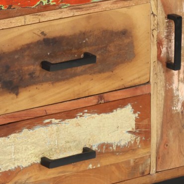 vidaXL Ντουλάπι με Συρτάρια 88x30x73cm από Μασίφ Ανακυλωμένο Ξύλο 1 τεμ.