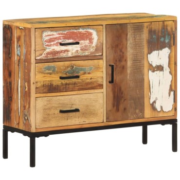 vidaXL Ντουλάπι με Συρτάρια 88x30x73cm από Μασίφ Ανακυλωμένο Ξύλο 1 τεμ.